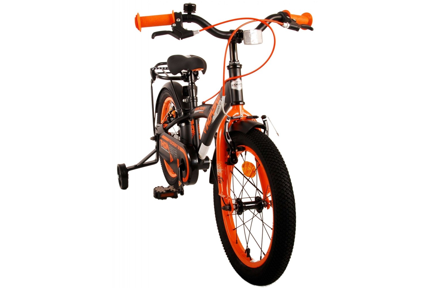 Volare Thombike Kinderfahrrad 16 Zoll Jungen Schwarz Orange | 2 Handbremsen