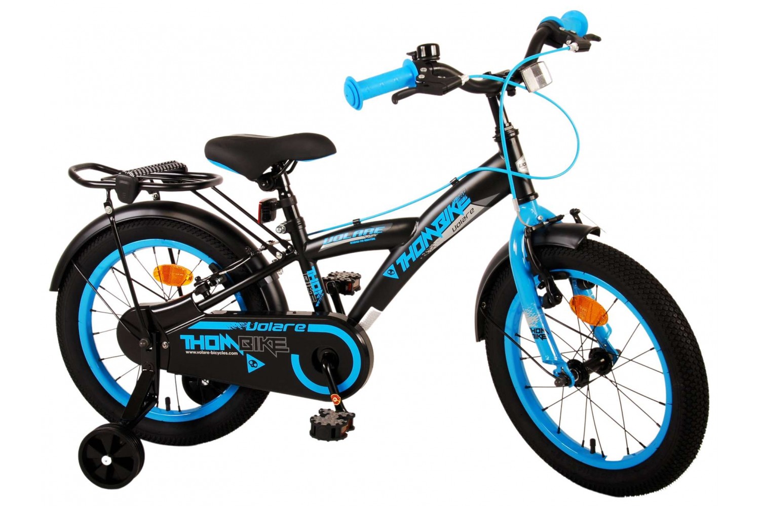 Volare Thombike Kinderfahrrad 16 Zoll Jungen Schwarz Blau