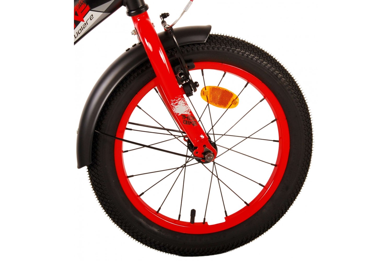 Volare Thombike Kinderfahrrad 16 Zoll Jungen Schwarz Rot