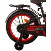 Volare Thombike Kinderfahrrad 16 Zoll Jungen Schwarz Rot | 2 Handbremsen