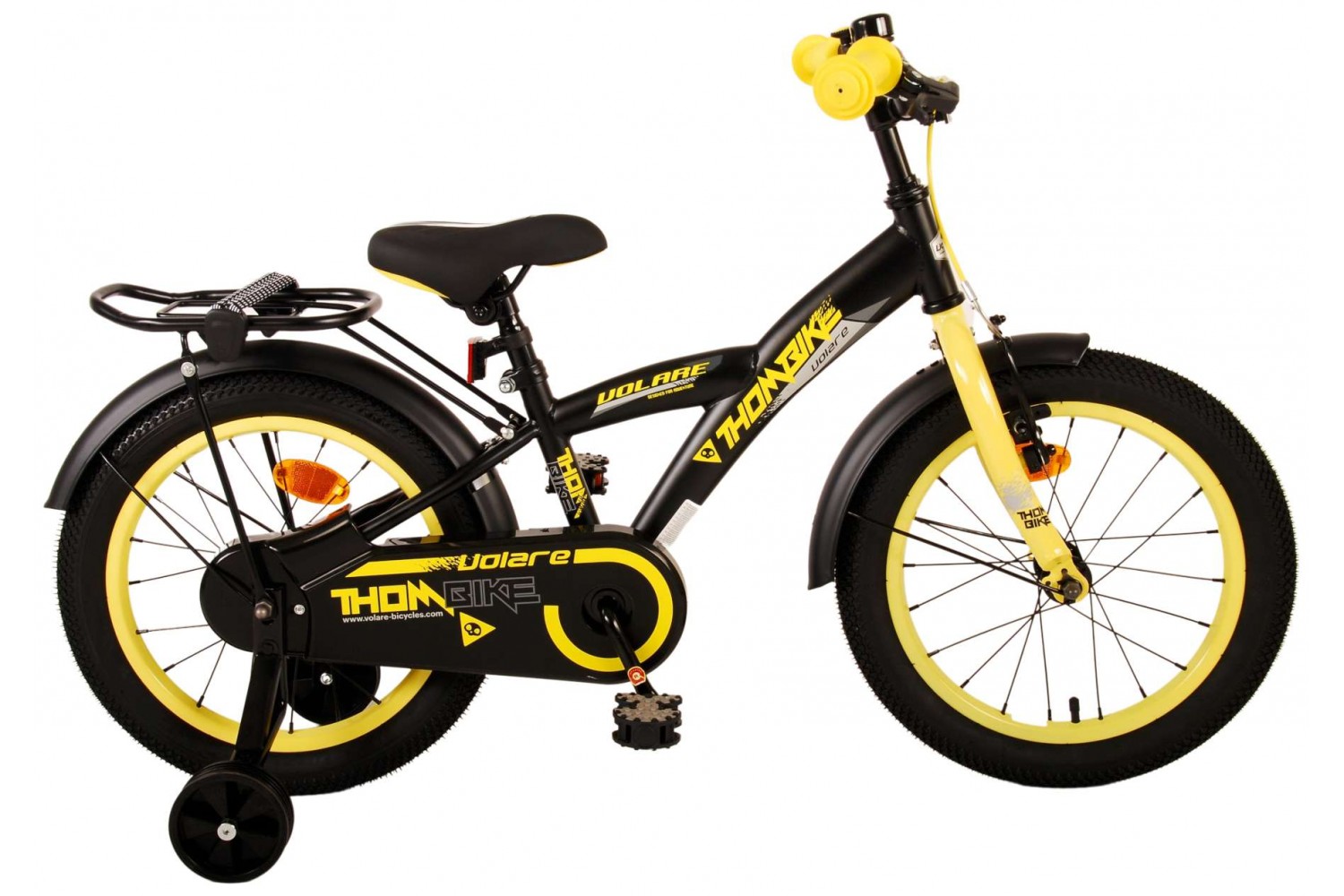 Volare Thombike Kinderfahrrad 16 Zoll Jungen Schwarz Gelb