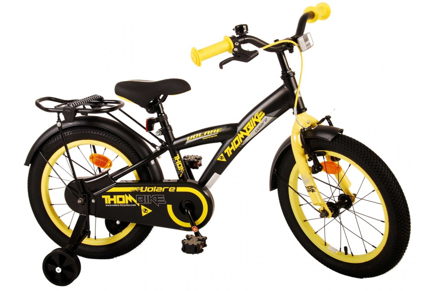 Volare Thombike Kinderfahrrad 16 Zoll Jungen Schwarz Gelb