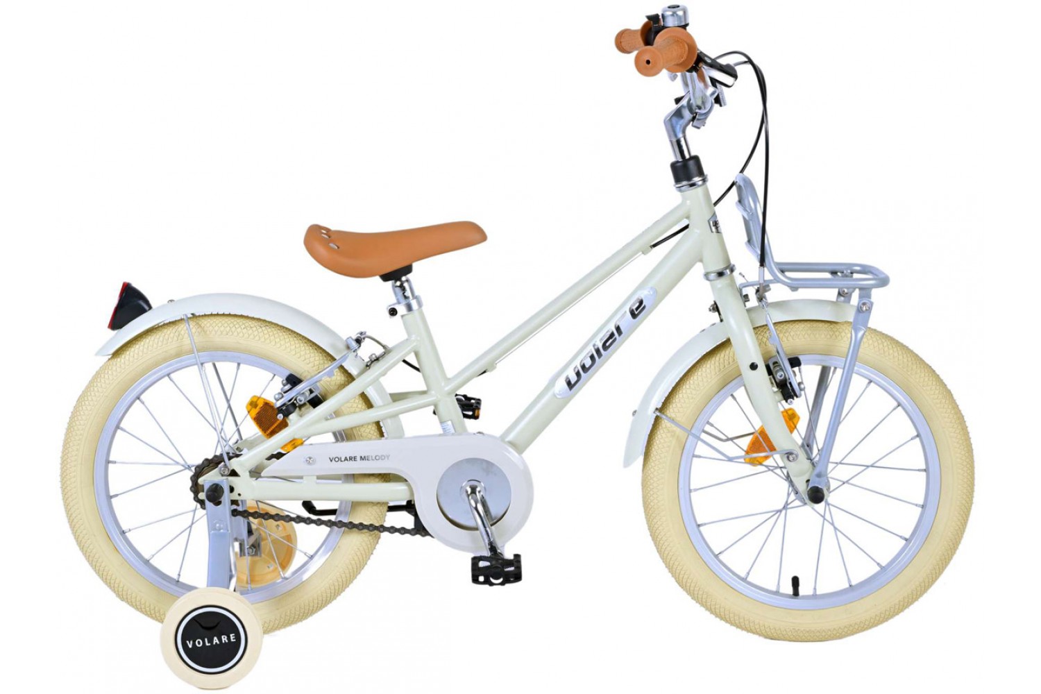 Volare Melody Kinderfahrrad 16 Zoll Mädchen Sand | 2 Handbremsen