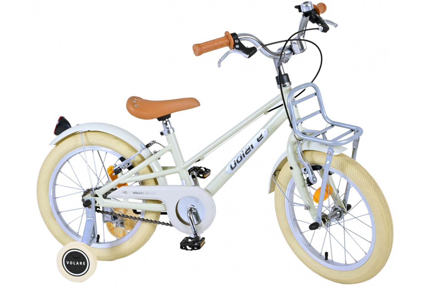 Volare Melody Kinderfahrrad 16 Zoll Mädchen Sand | 2 Handbremsen