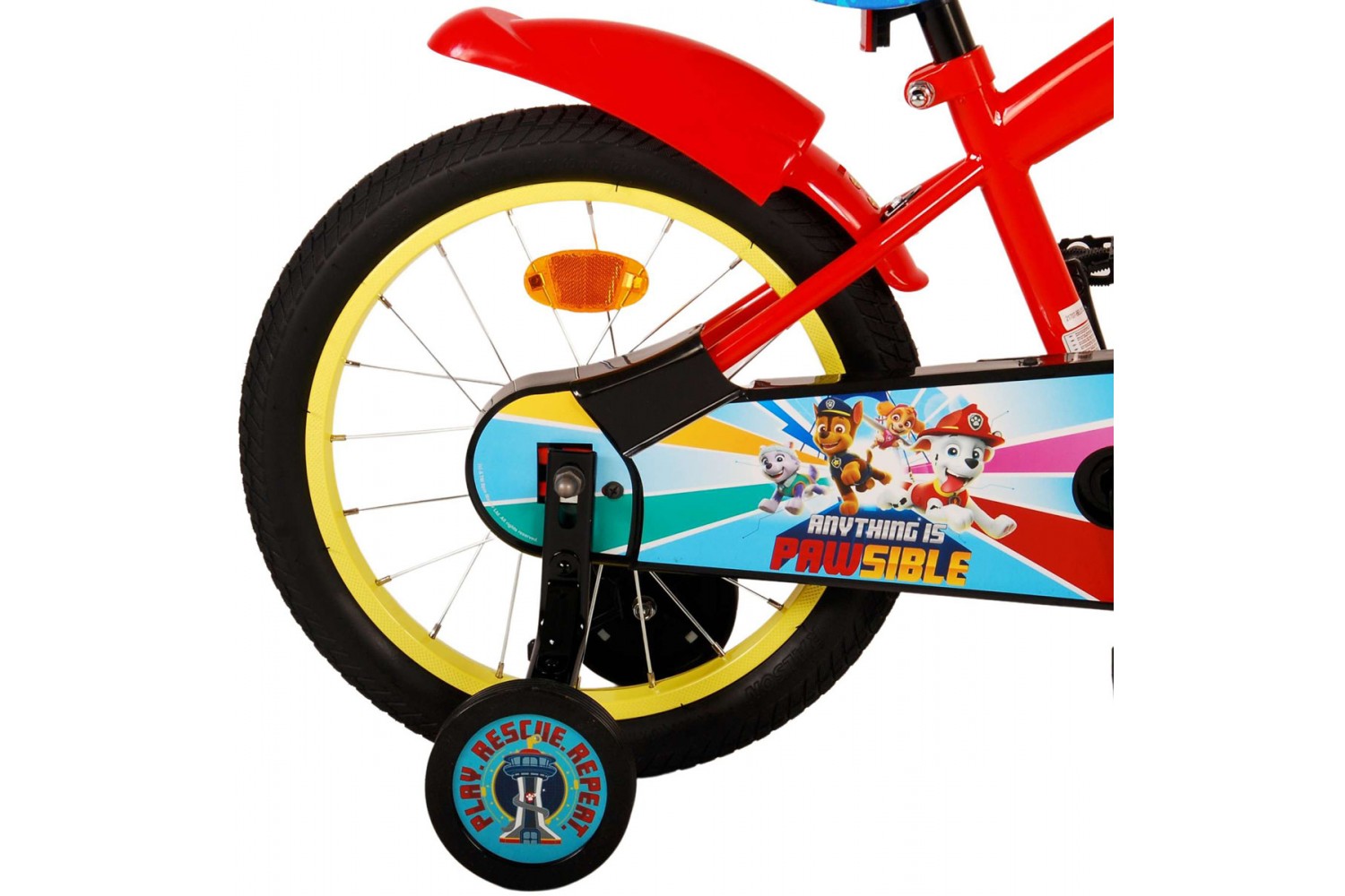 Paw Patrol Kinderfahrrad 16 Zoll Jungen Rot Blau