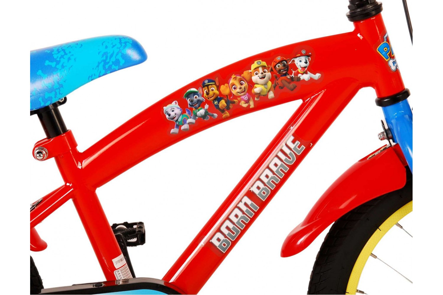 Paw Patrol Kinderfahrrad 16 Zoll Jungen Rot Blau