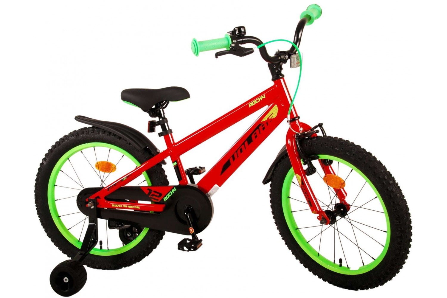 Volare Rocky Kinderfahrrad 18 Zoll Jungen Rot