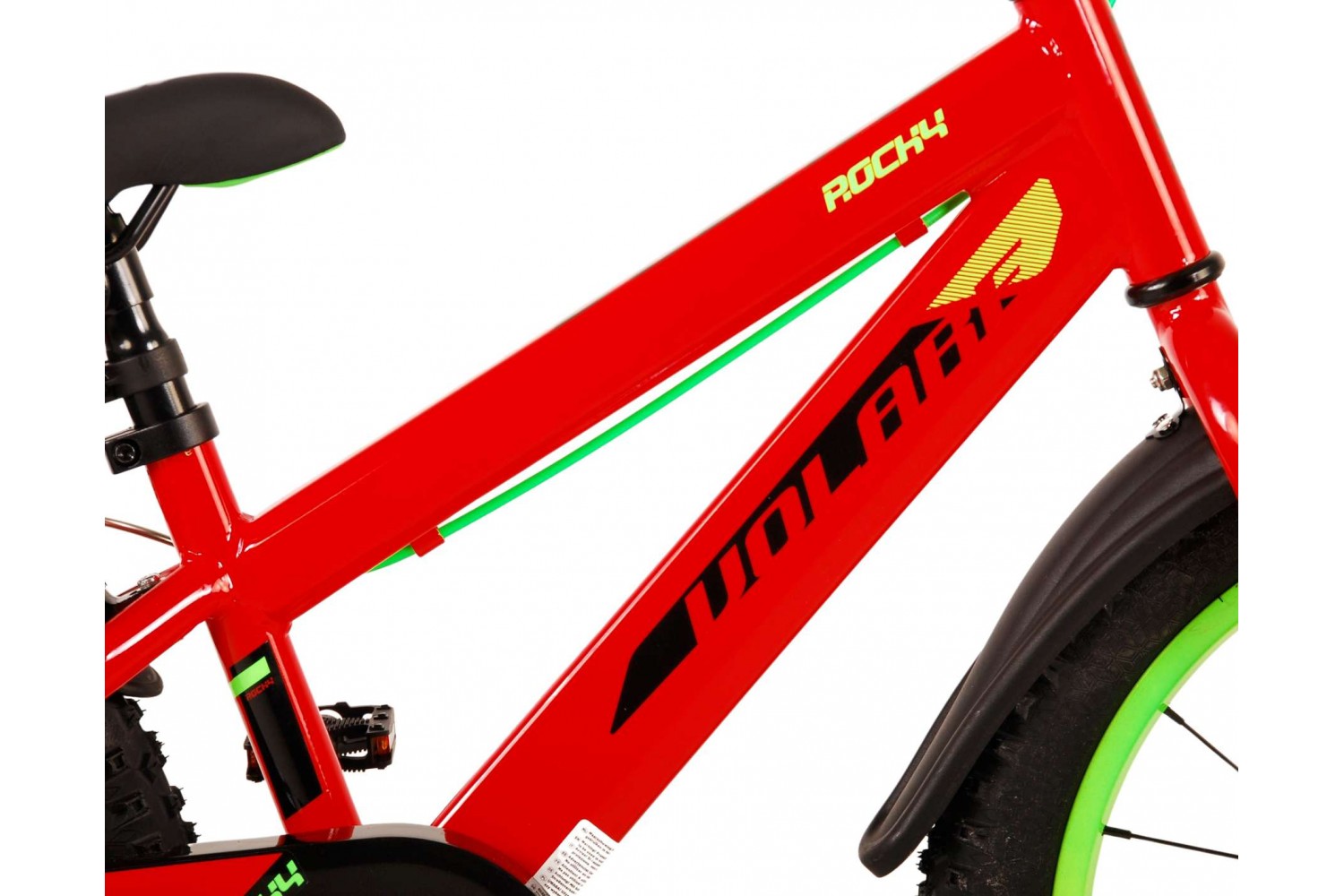 Volare Rocky Kinderfahrrad 18 Zoll Jungen Rot | 2 Handbremsen