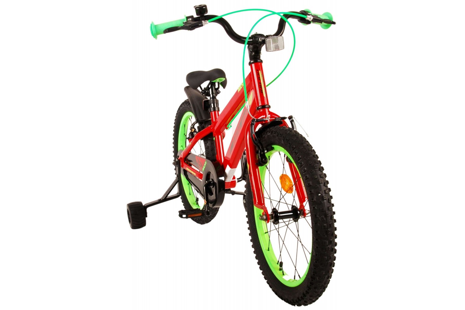 Volare Rocky Kinderfahrrad 18 Zoll Jungen Rot | 2 Handbremsen