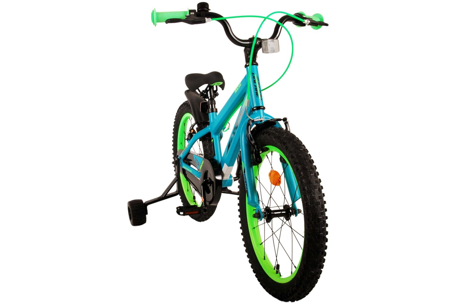 Volare Rocky Kinderfahrrad 18 Zoll Jungen Grün | 2 Handbremsen