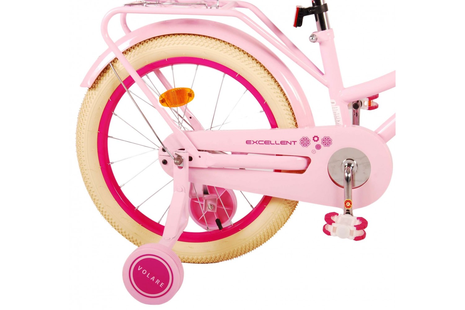 Volare Excellent Kinderfahrrad 18 Zoll Mädchen Rosa