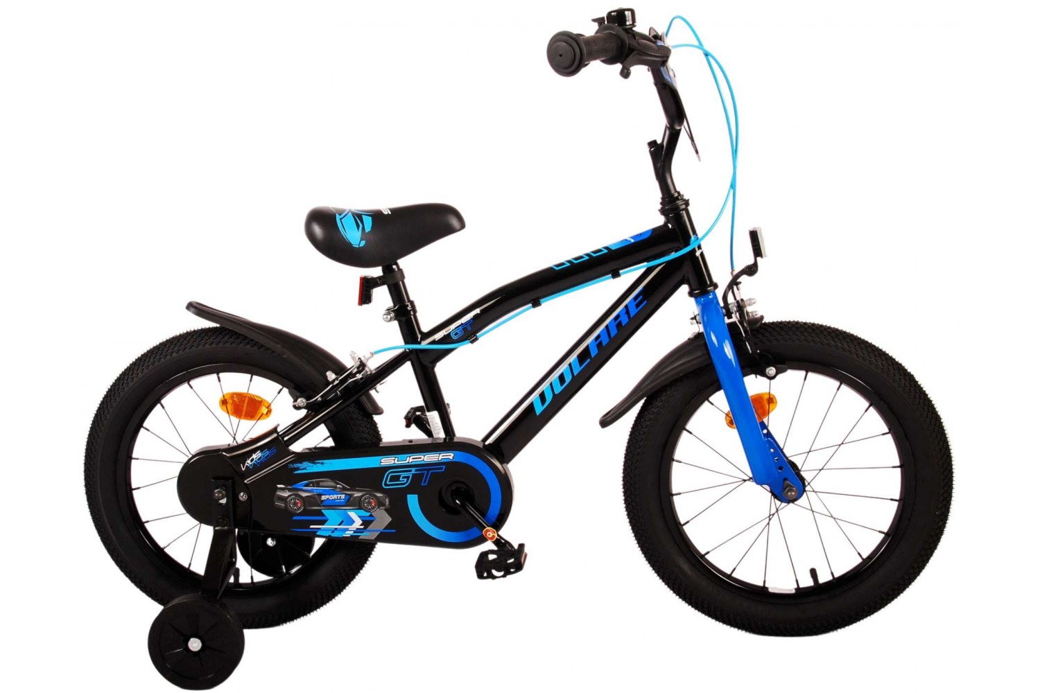 Volare Super GT Kinderfahrrad 16 Zoll Jungen Blau | 2 Handbremsen