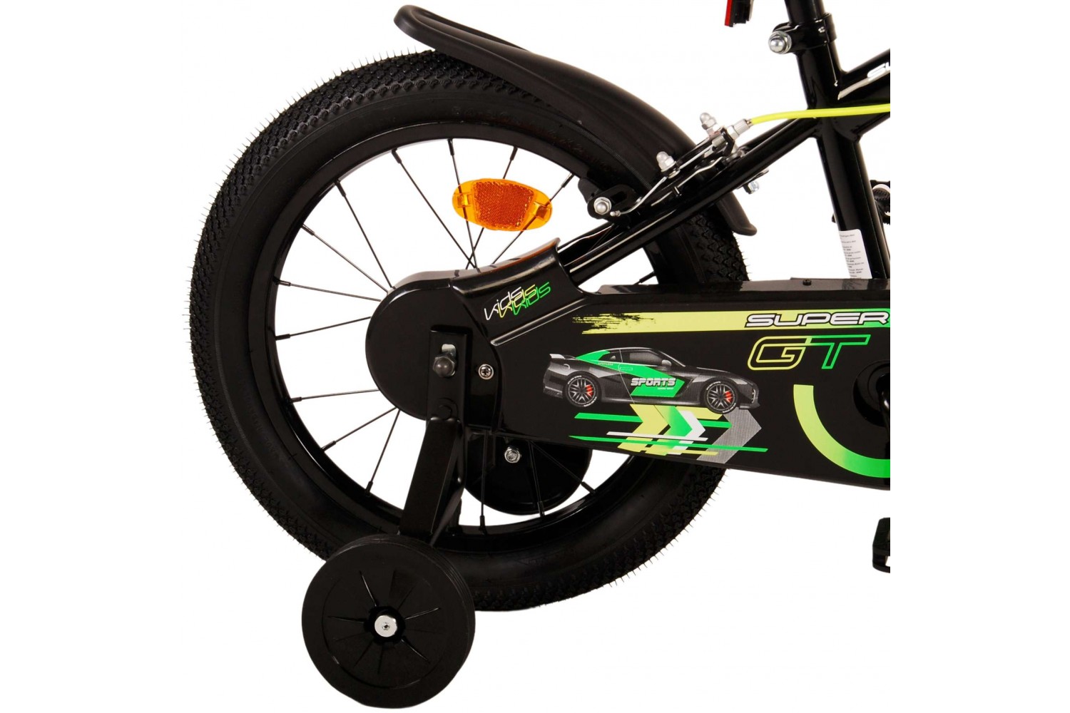 Volare Super GT Kinderfahrrad 16 Zoll Jungen Grün | 2 Handbremsen