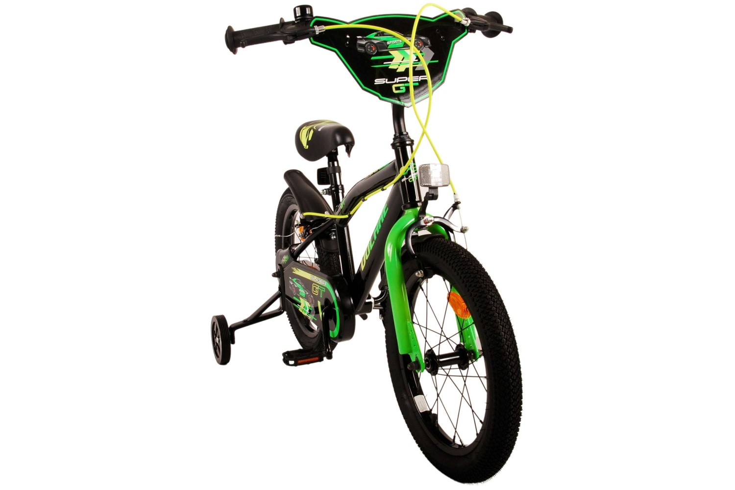 Volare Super GT Kinderfahrrad 16 Zoll Jungen Grün | 2 Handbremsen