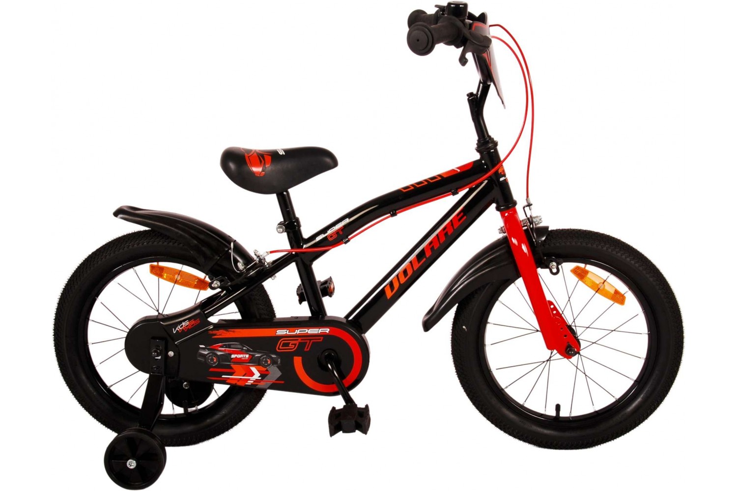 Volare Super GT Kinderfahrrad 16 Zoll Jungen Rot | 2 Handbremsen