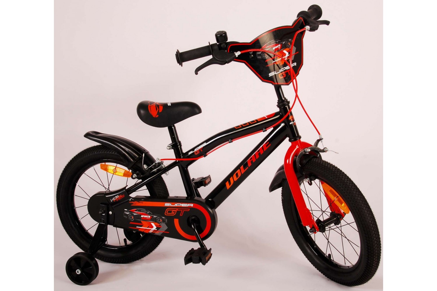 Volare Super GT Kinderfahrrad 16 Zoll Jungen Rot | 2 Handbremsen