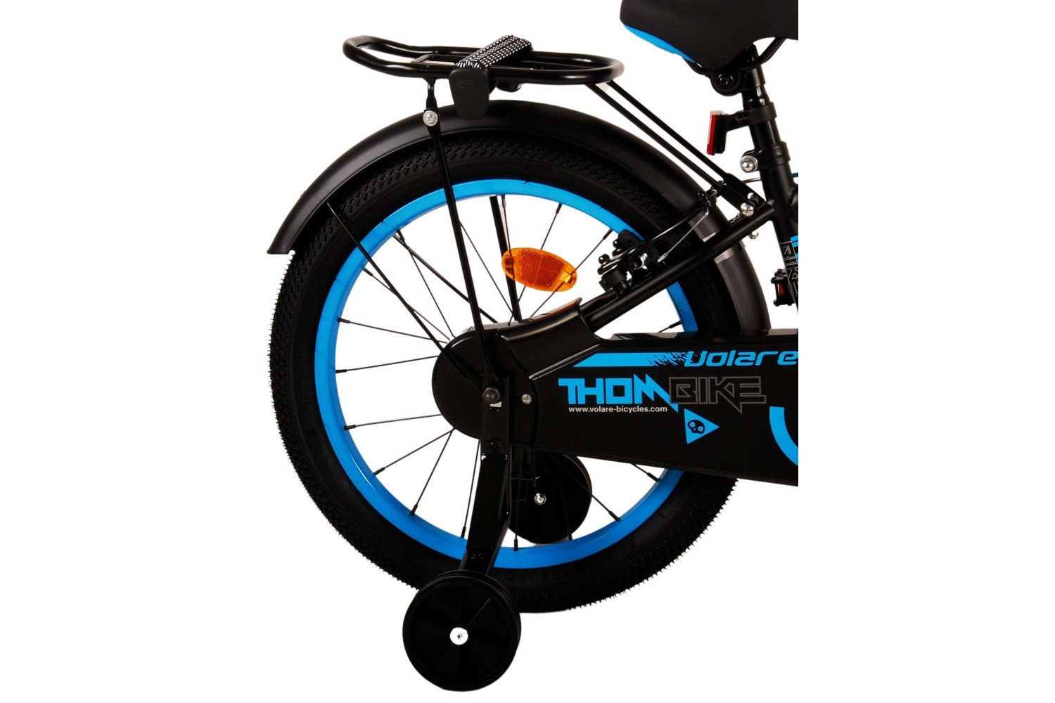 Volare Thombike Kinderfahrrad 18 Zoll Jungen Schwarz Blau | 2 Handbremsen