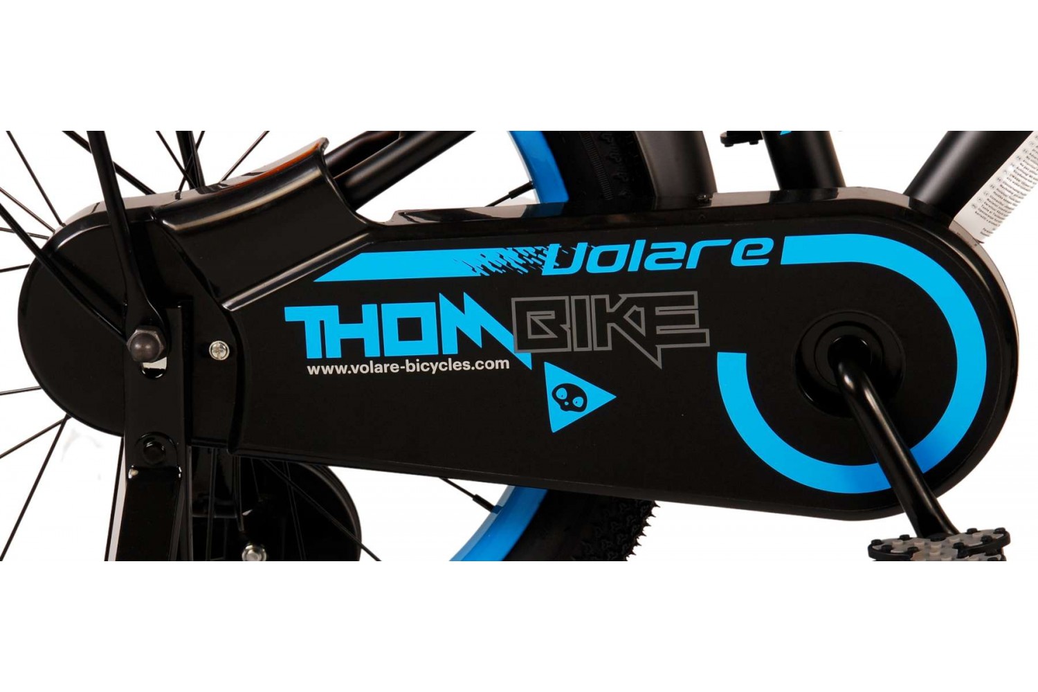 Volare Thombike Kinderfahrrad 18 Zoll Jungen Schwarz Blau | 2 Handbremsen