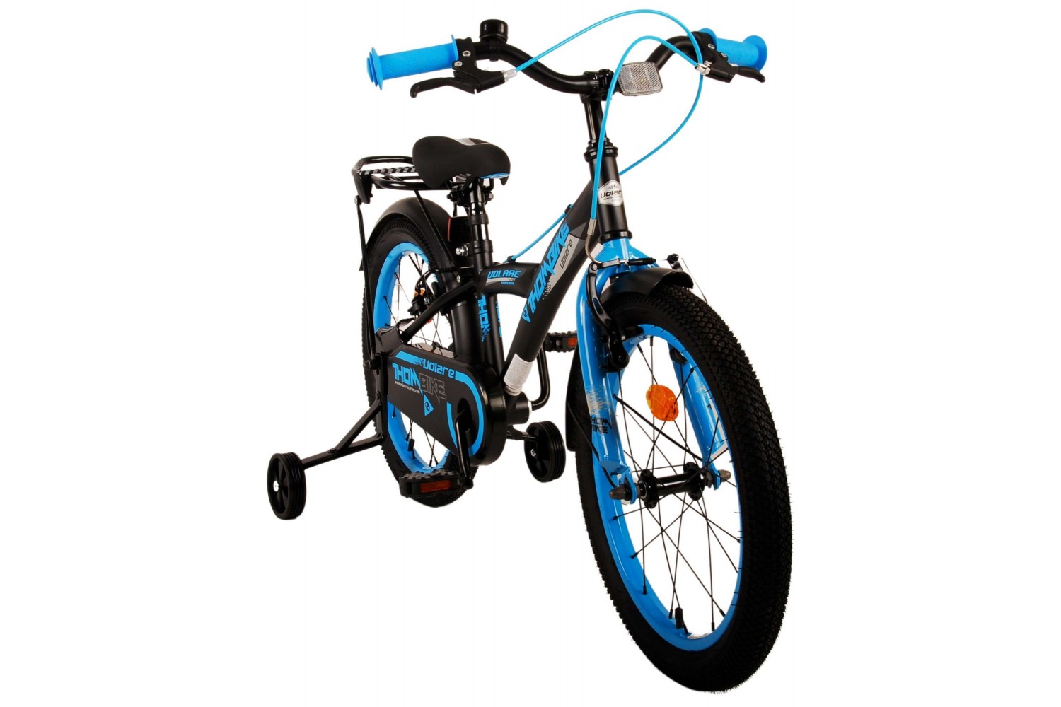 Volare Thombike Kinderfahrrad 18 Zoll Jungen Schwarz Blau | 2 Handbremsen