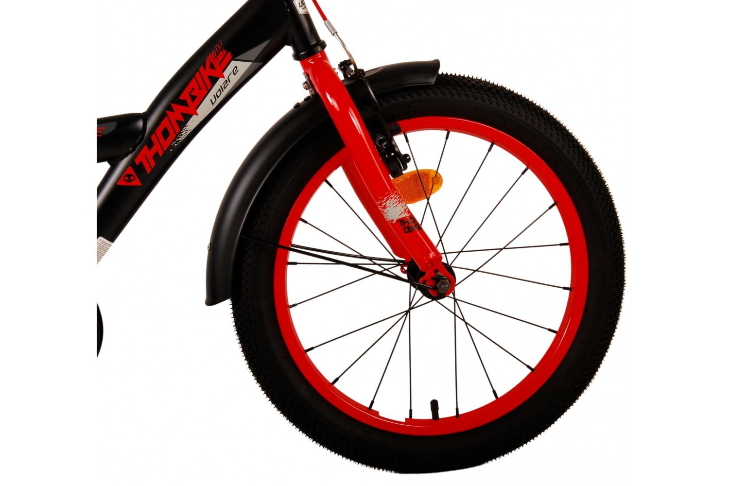 Volare Thombike Kinderfahrrad 18 Zoll Jungen Schwarz Rot