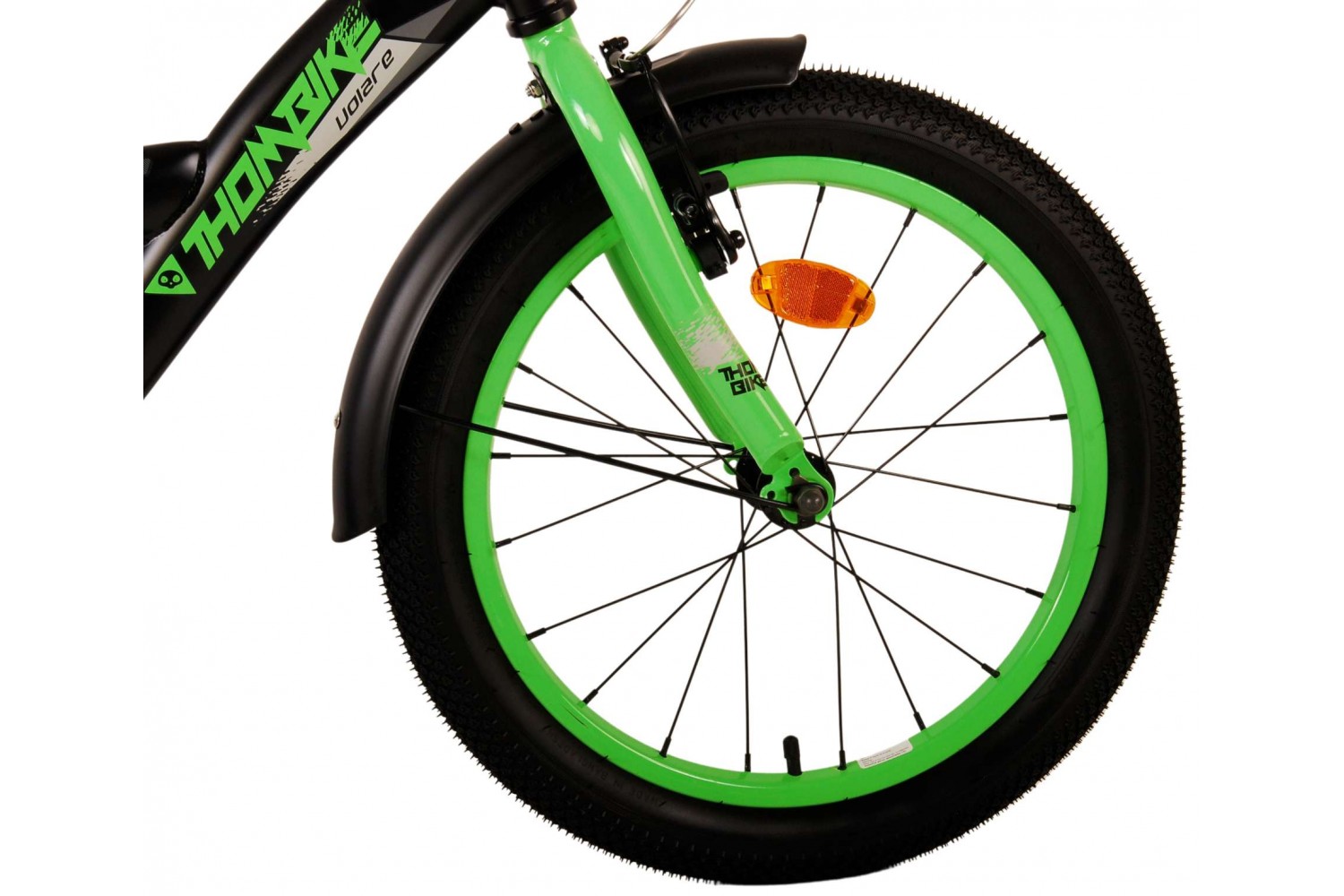 Volare Thombike Kinderfahrrad 18 Zoll Jungen Schwarz Grün