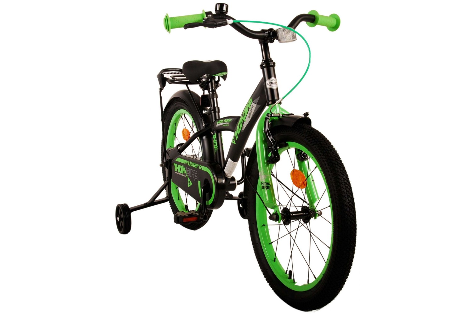 Volare Thombike Kinderfahrrad 18 Zoll Jungen Schwarz Grün