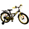 Volare Thombike Kinderfahrrad 18 Zoll Jungen Schwarz Gelb | 2 Handbremsen