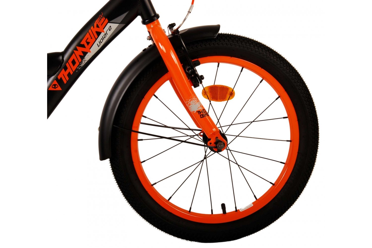 Volare Thombike Kinderfahrrad 18 Zoll Jungen Schwarz Orange