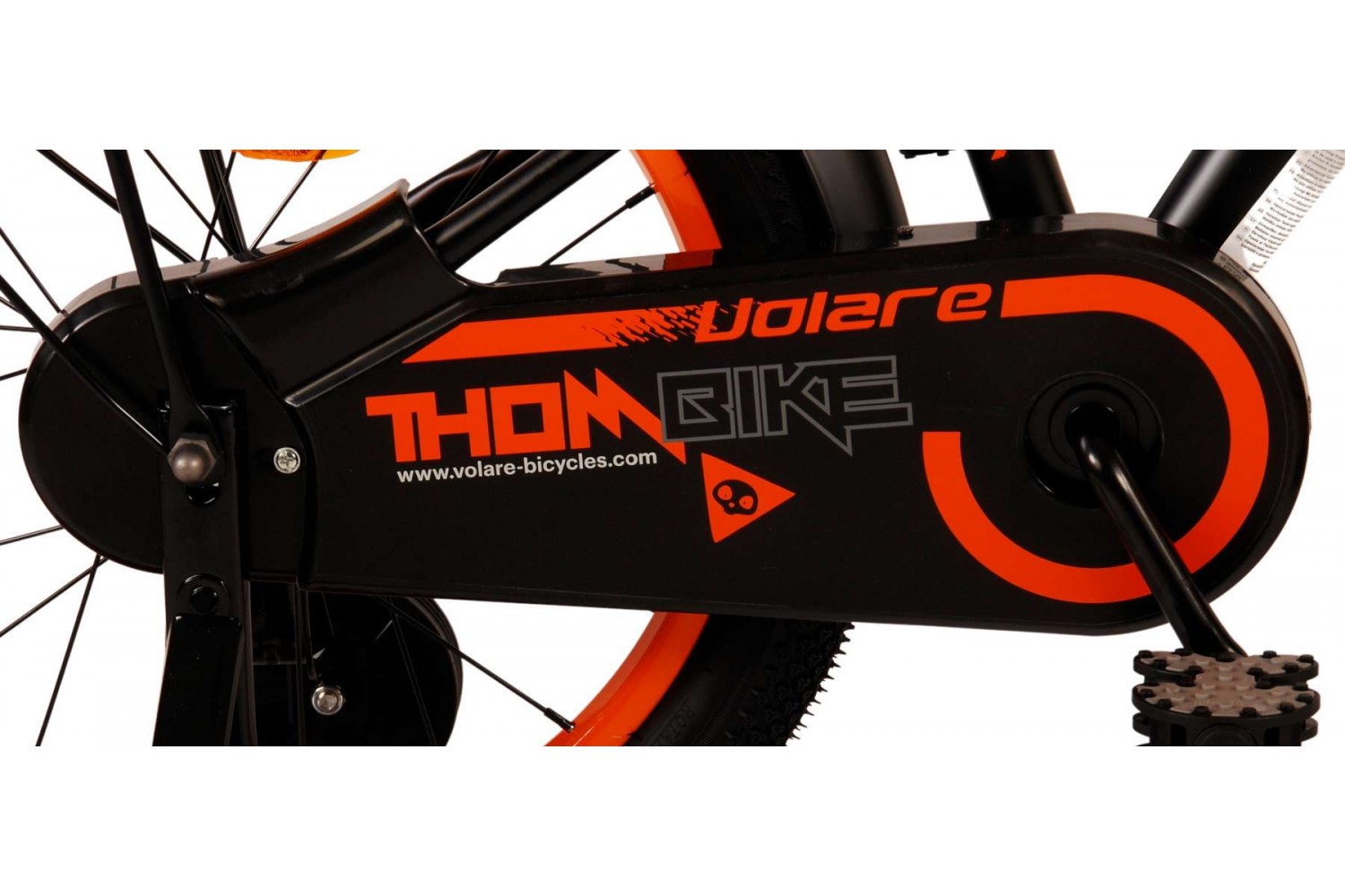 Volare Thombike Kinderfahrrad 18 Zoll Jungen Schwarz Orange