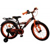 Volare Thombike Kinderfahrrad 18 Zoll Jungen Schwarz Orange | 2 Handbremsen