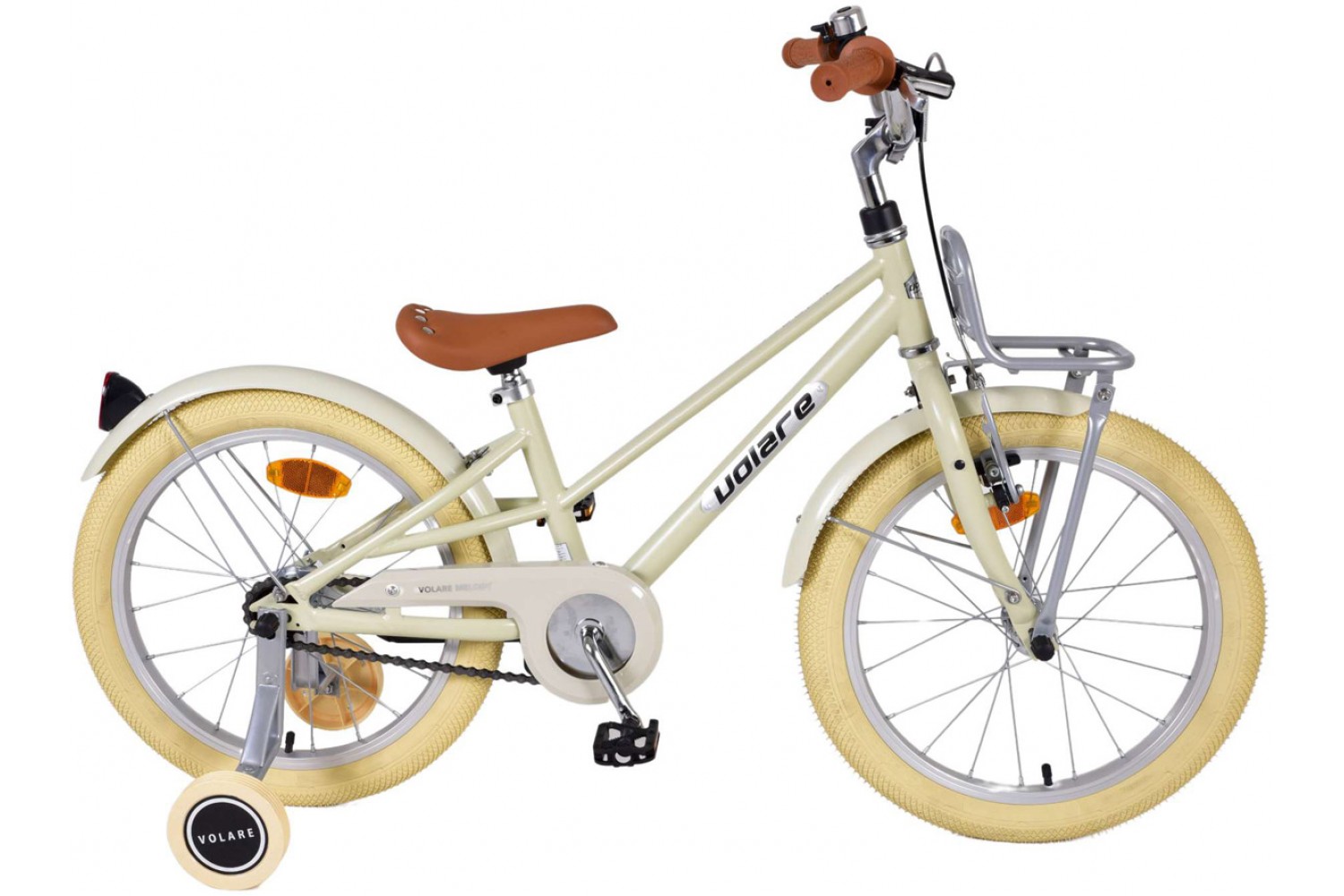 Volare Melody Kinderfahrrad 18 Zoll Mädchen Pastell Sand