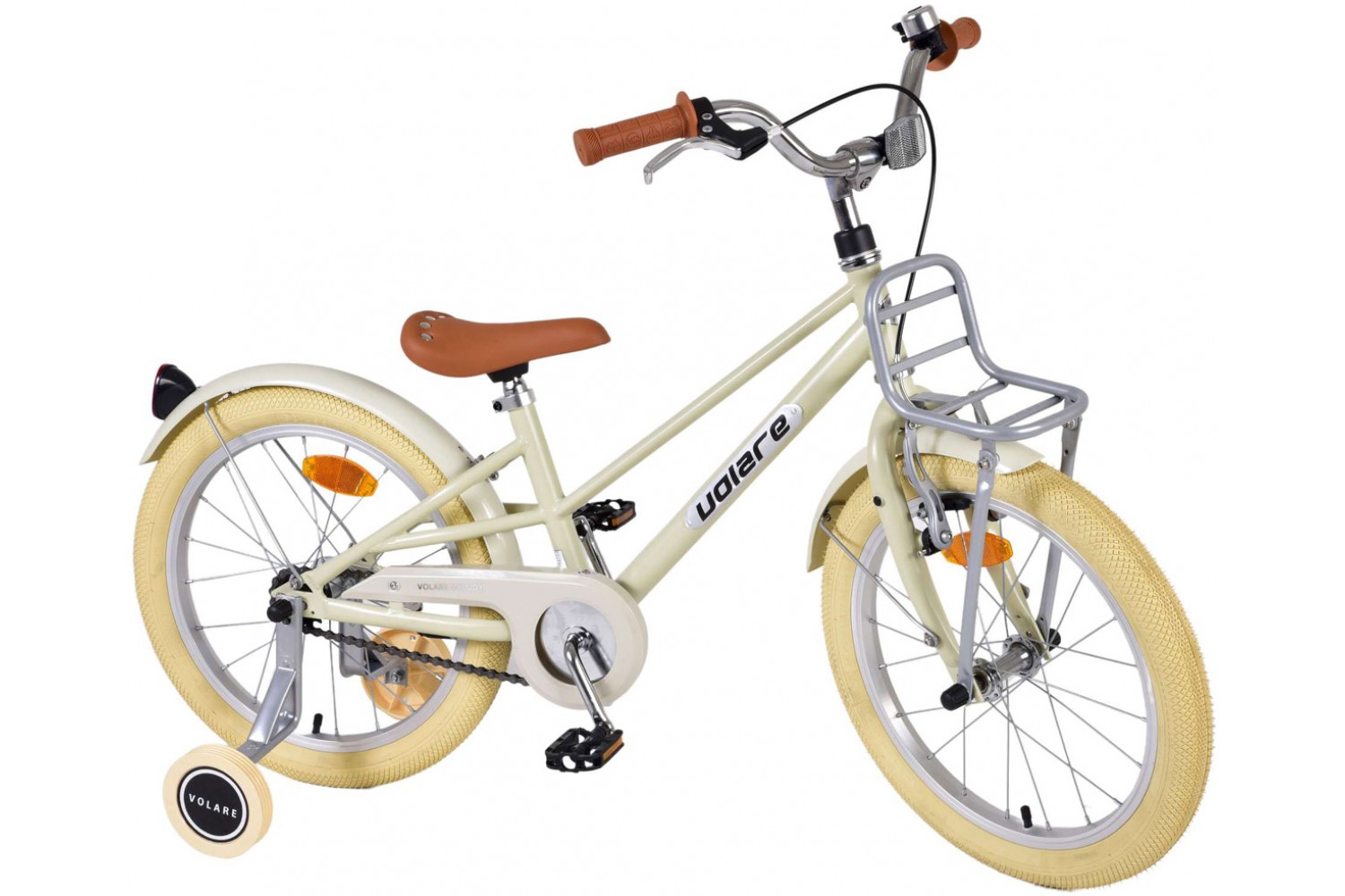 Volare Melody Kinderfahrrad 18 Zoll Mädchen Pastell Sand