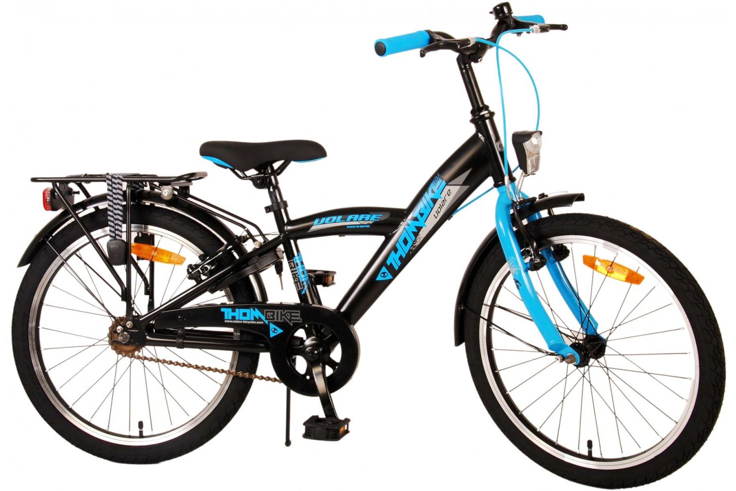 Volare Thombike Kinderfahrrad 20 Zoll Jungen Schwarz Blau | 2 Handbremsen