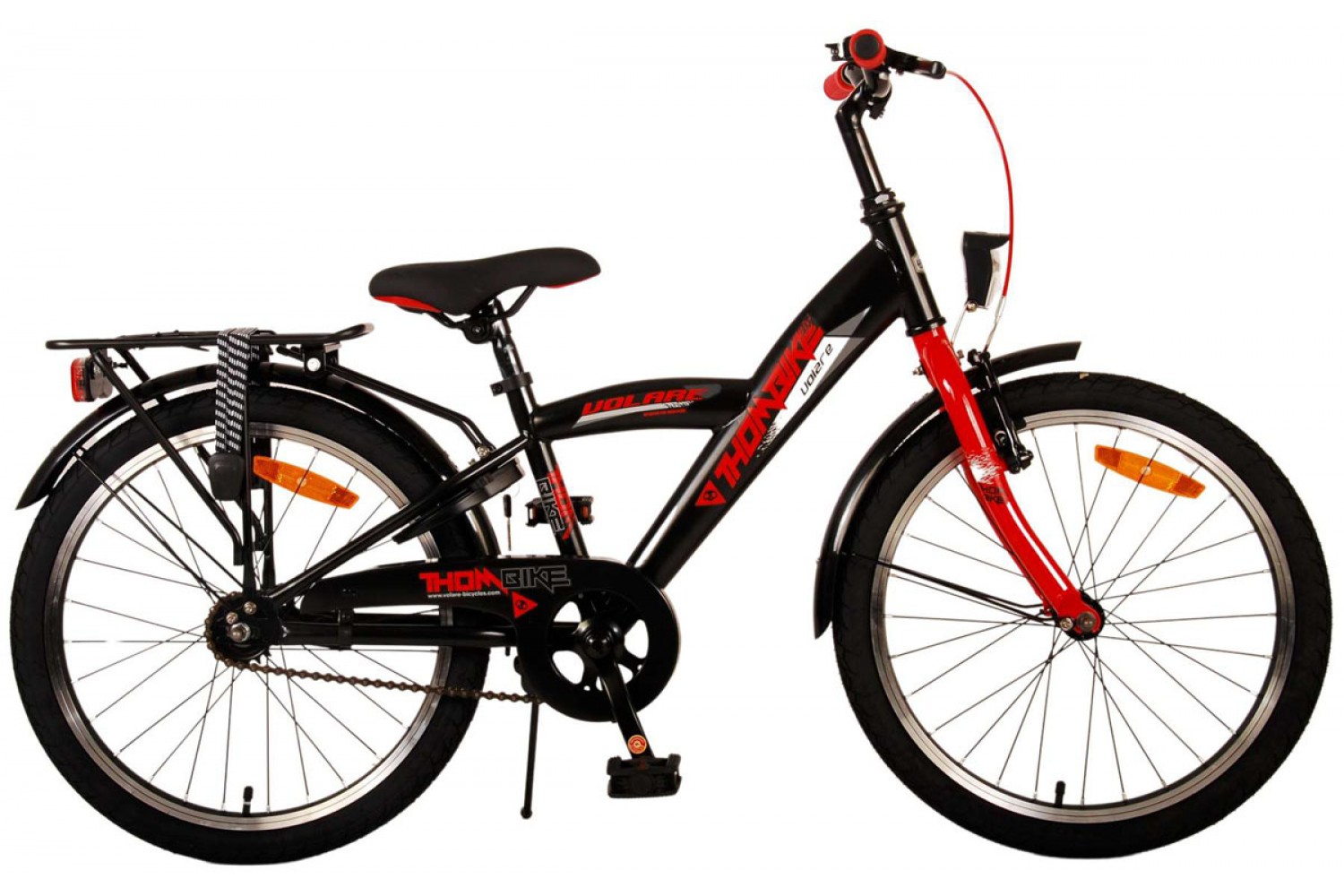 Volare Thombike Kinderfahrrad 20 Zoll Jungen Schwarz Rot