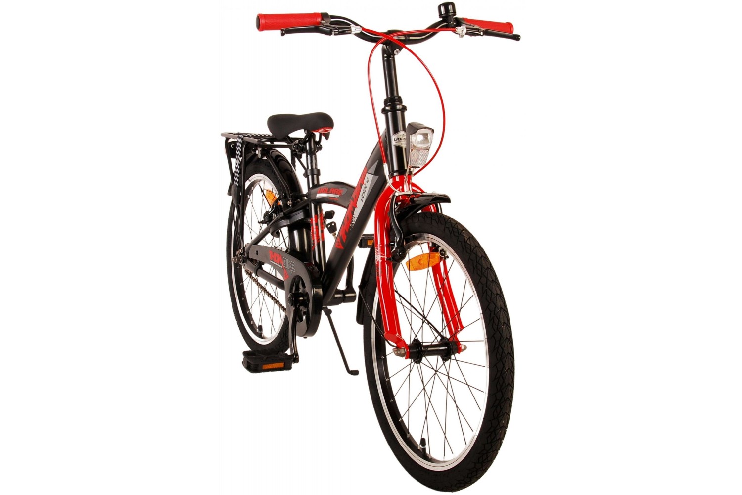 Volare Thombike Kinderfahrrad 20 Zoll Jungen Schwarz Rot | 2 Handbremsen