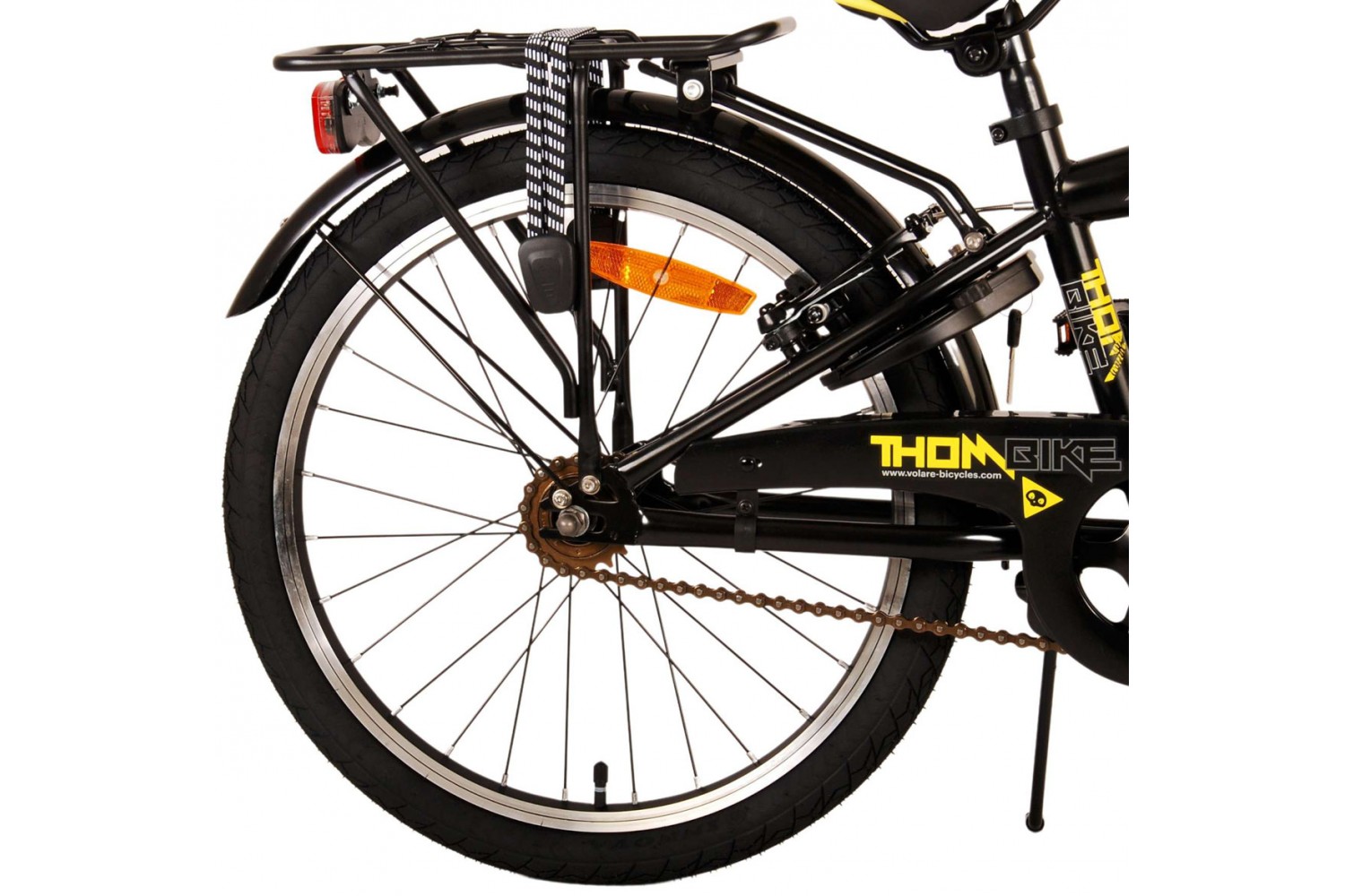 Volare Thombike Kinderfahrrad 20 Zoll Jungen Schwarz Gelb | 2 Handbremsen