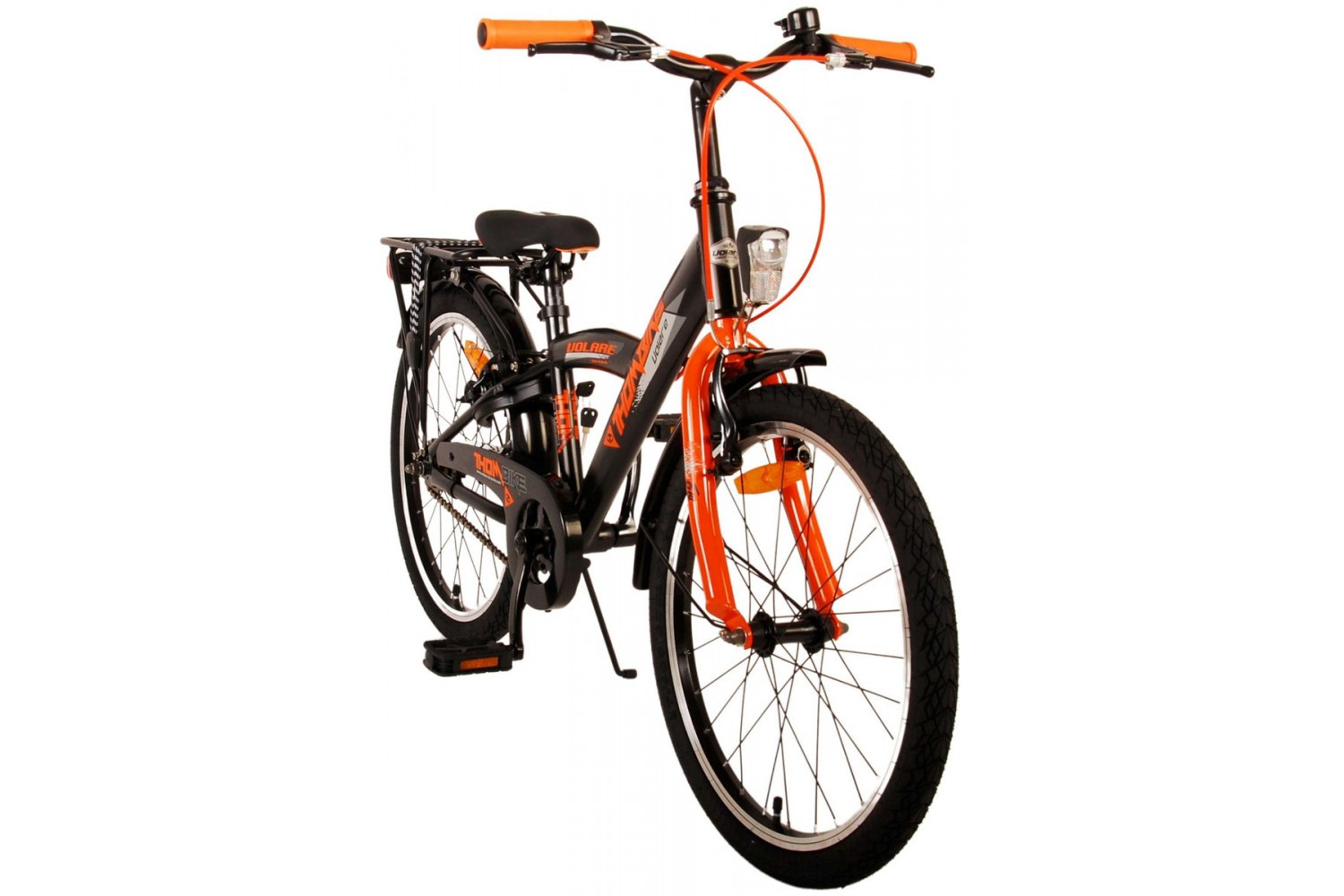 Volare Thombike Kinderfahrrad 20 Zoll Jungen Schwarz Orange | 2 Handbremsen