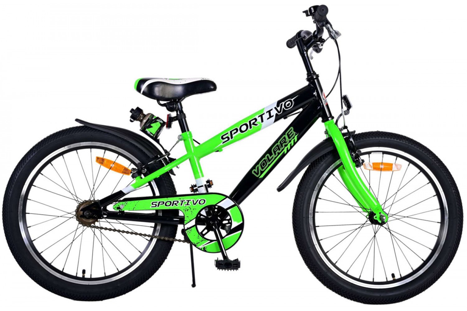 Volare Sportivo Kinderfahrrad 20 Zoll Jungen Grün | 2 Handbremsen