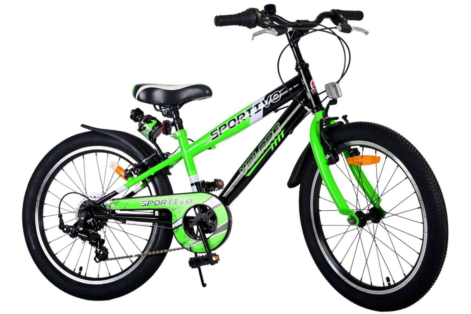 Volare Sportivo Kinderfahrrad 20 Zoll Jungen Grün 6 versnellingen