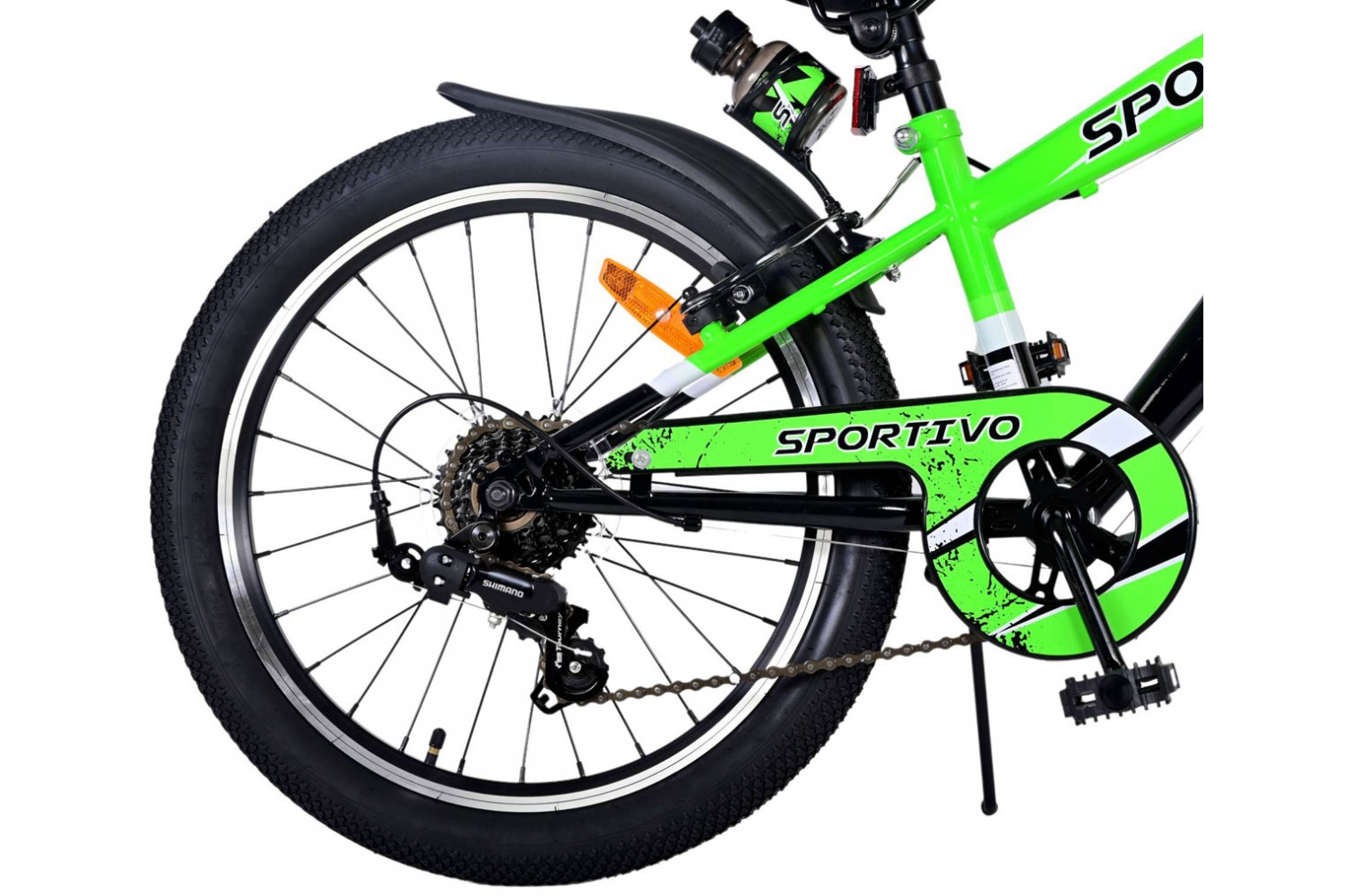 Volare Sportivo Kinderfahrrad 20 Zoll Jungen Grün 6 versnellingen