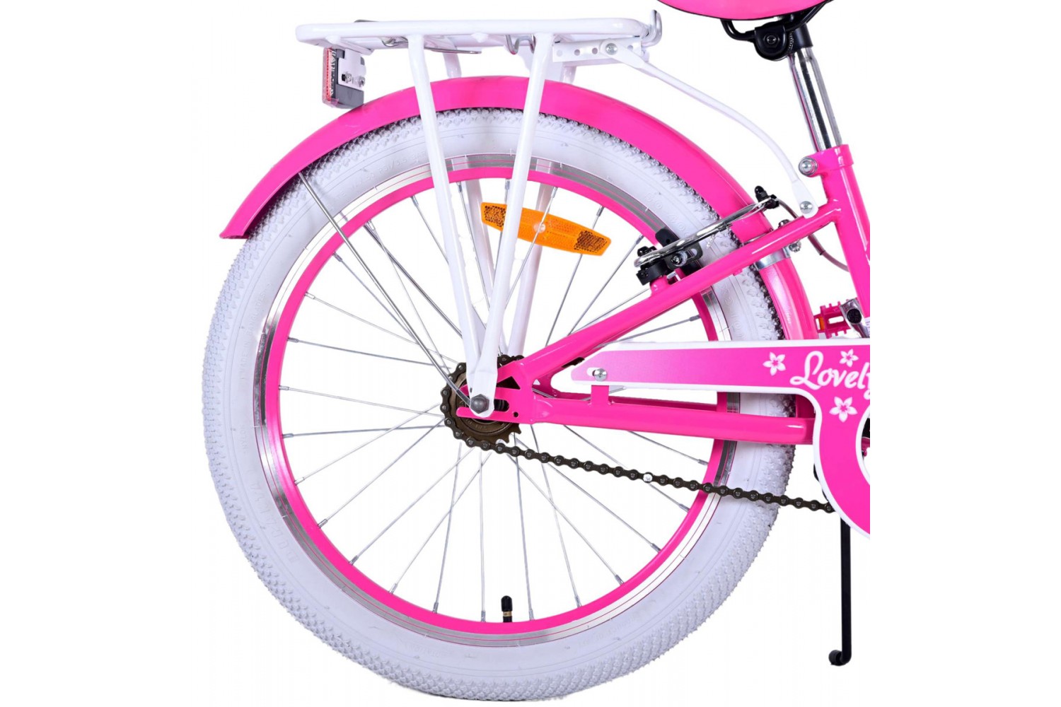 Volare Lovely Kinderfahrrad 20 Zoll Mädchen Rosa | 2 Handbremsen