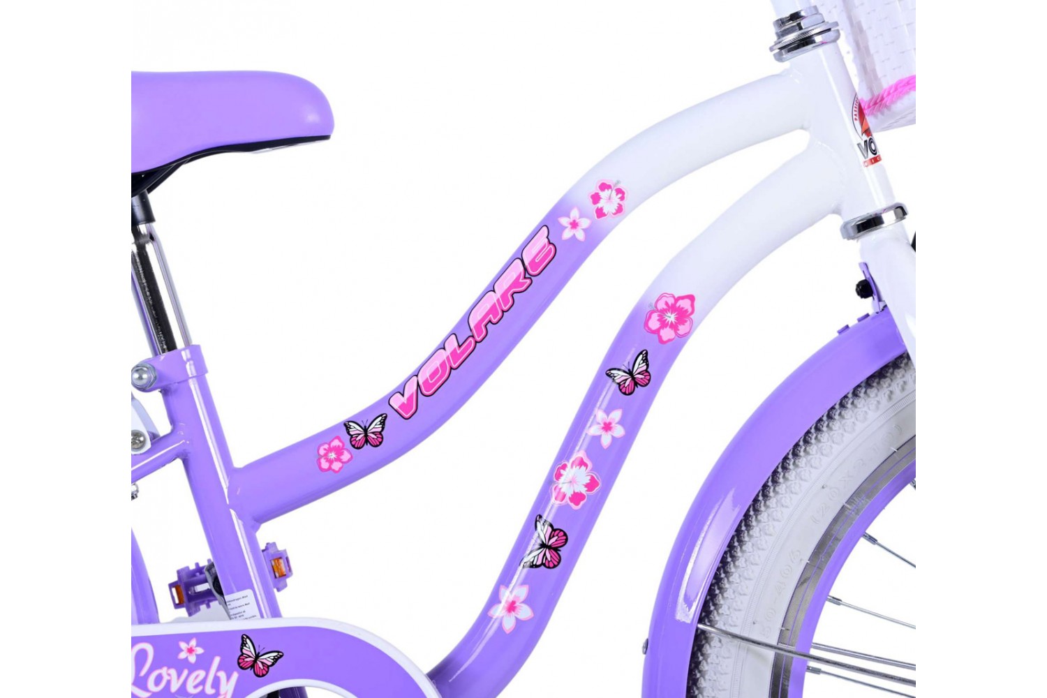 Volare Lovely Kinderfahrrad 20 Zoll Mädchen Lila