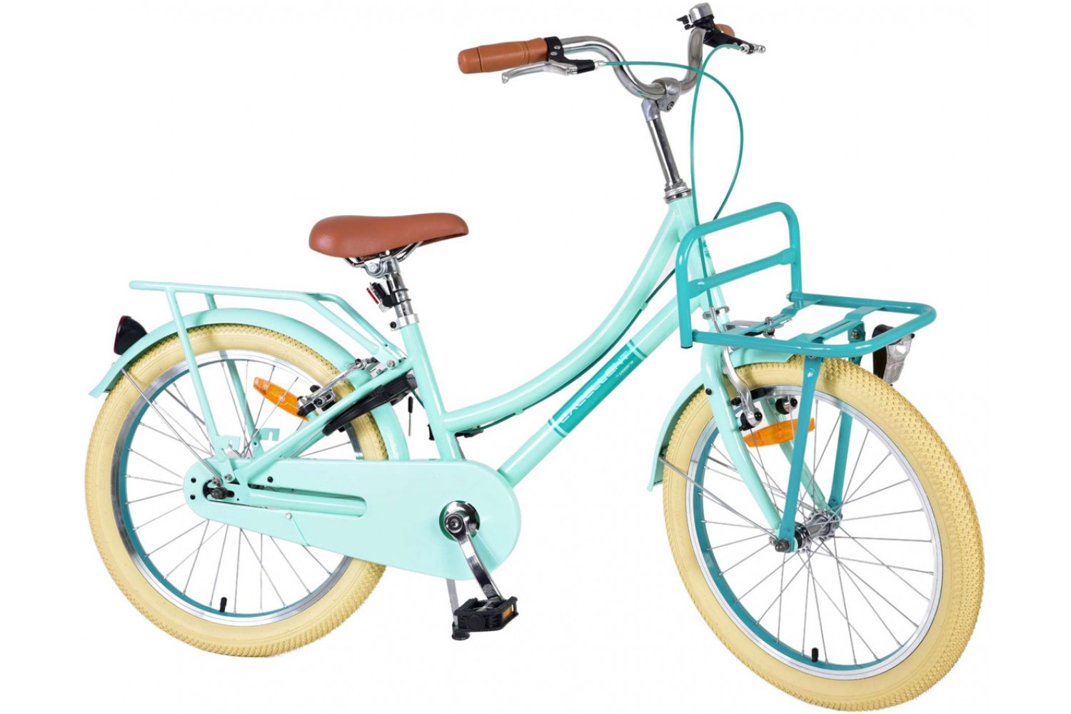 Volare Excellent Kinderfahrrad 20 Zoll Mädchen Grün | 2 Handbremsen