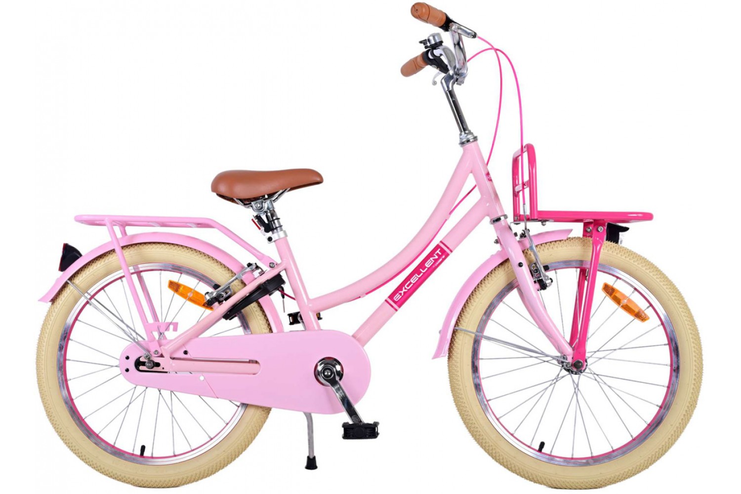 Volare Excellent Mädchenfahrrad 20 Zoll Rosa | 2 Handbremsen