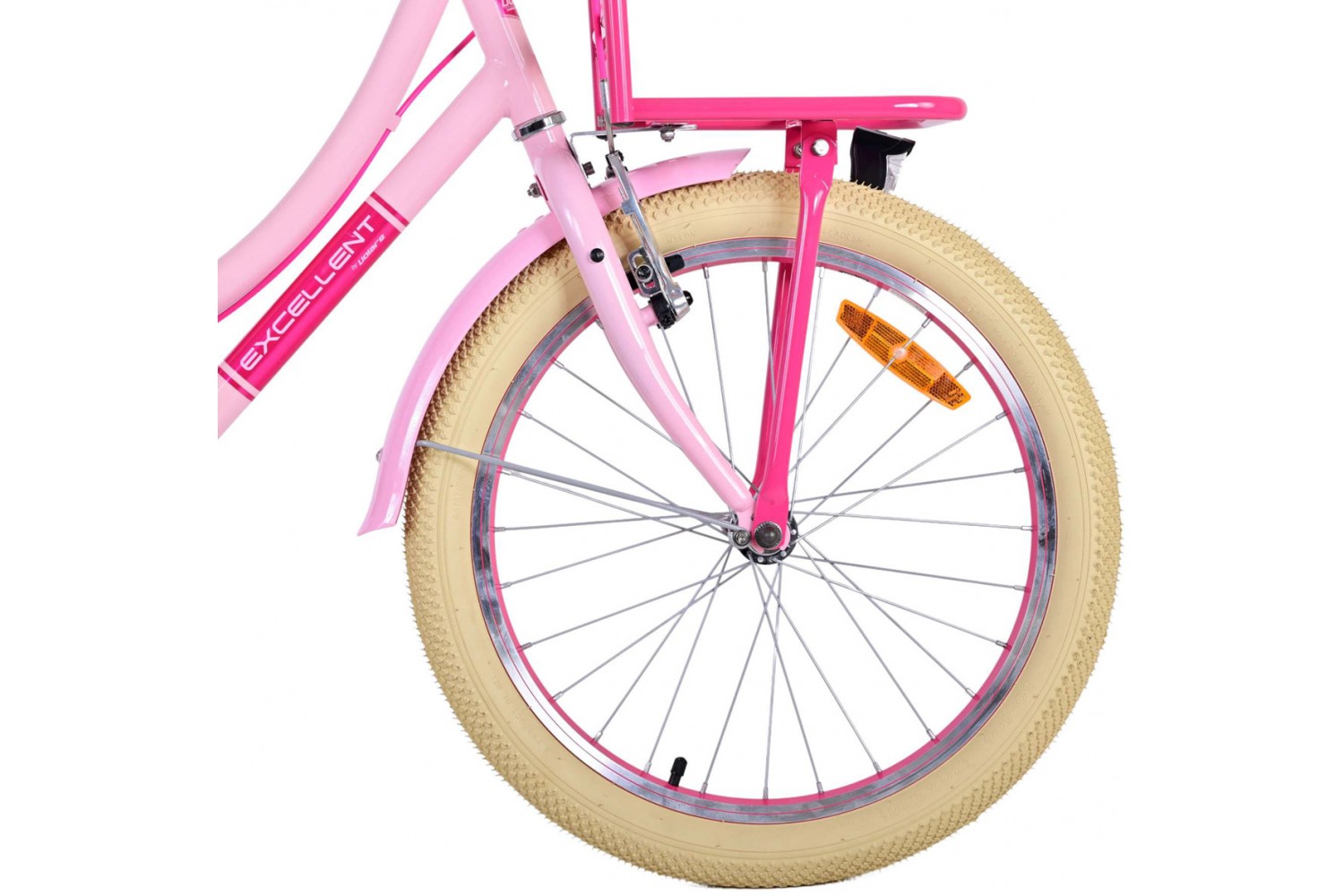 Volare Excellent Mädchenfahrrad 20 Zoll Rosa | 2 Handbremsen