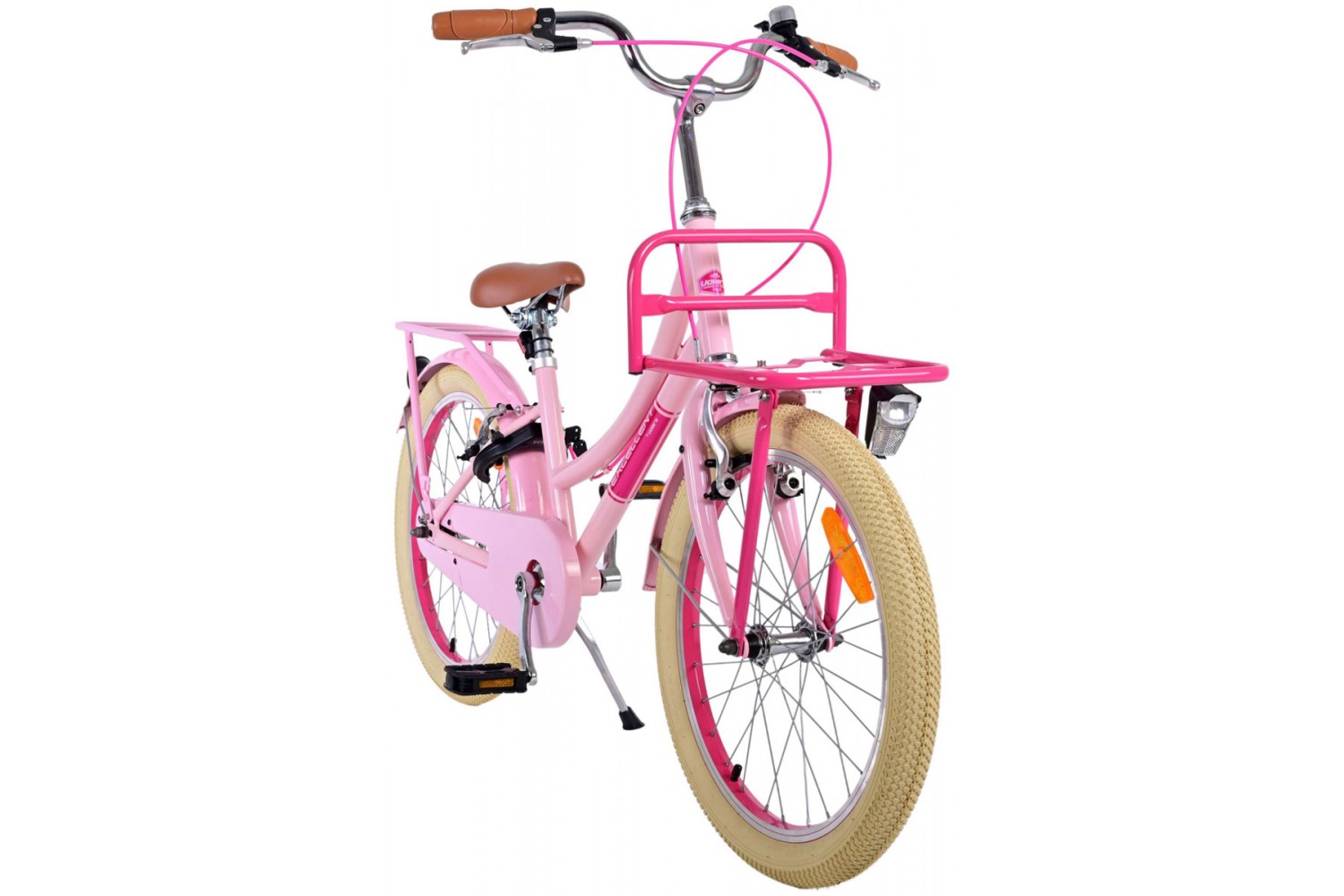 Volare Excellent Mädchenfahrrad 20 Zoll Rosa | 2 Handbremsen