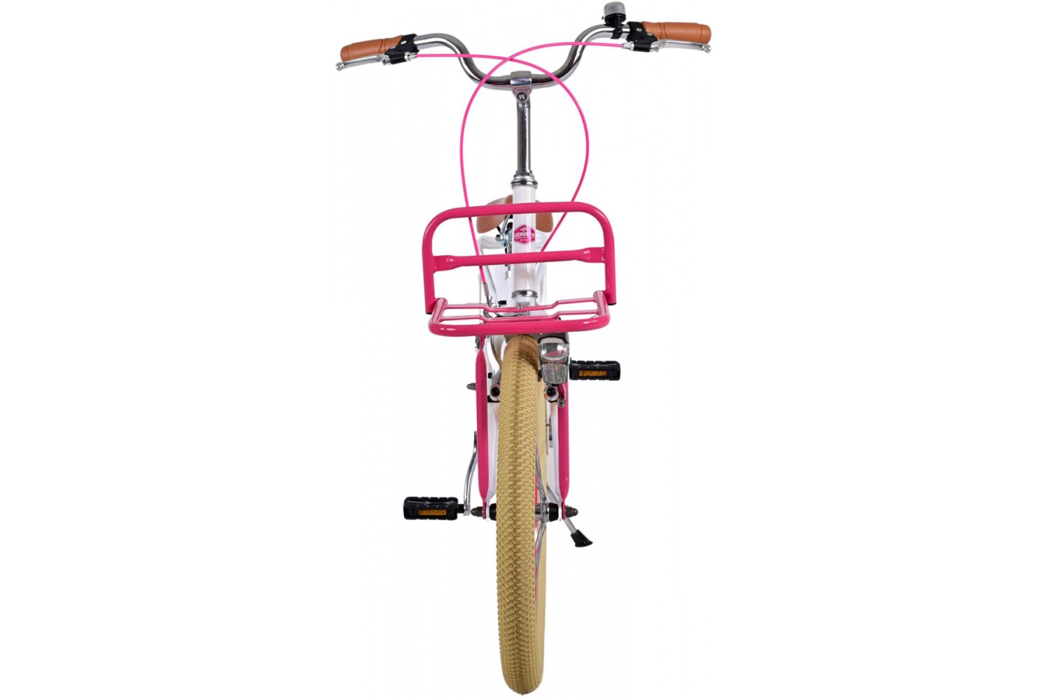 Volare Excellent Kinderfahrrad 20 Zoll Mädchen Weiß | 2 Handbremsen