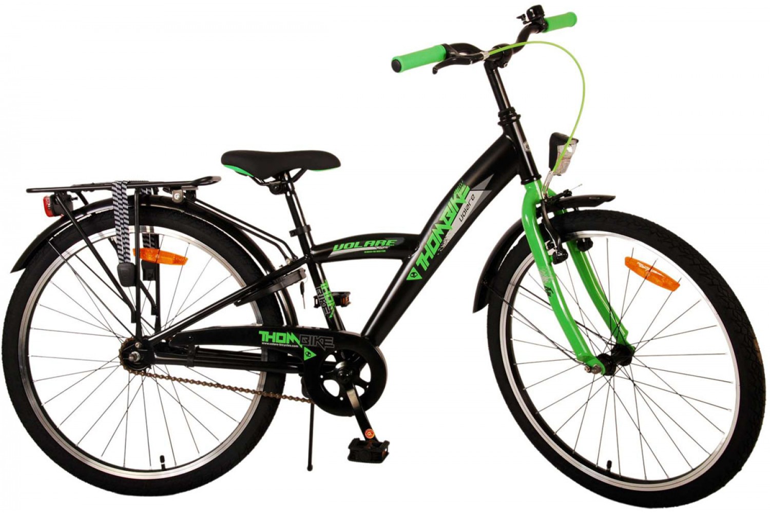 Volare Thombike Kinderfahrrad 24 Zoll Jungen Schwarz Grün