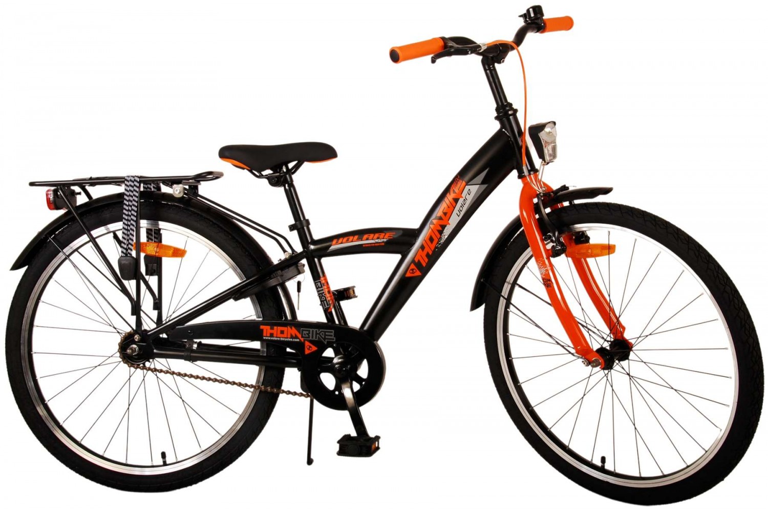 Volare Thombike Kinderfahrrad 24 Zoll Jungen Schwarz Orange