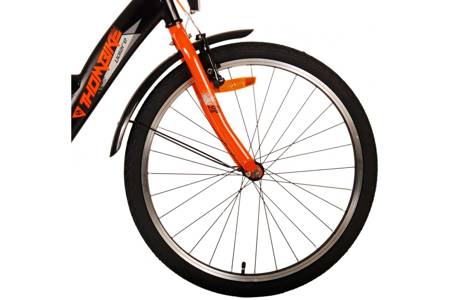 Volare Thombike Kinderfahrrad 24 Zoll Jungen Schwarz Orange